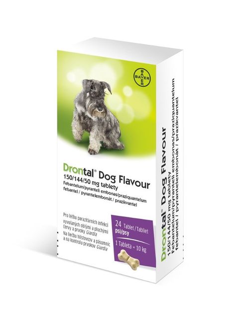 Drontal Dog Flavour 150/144/50 mg 24 tablet