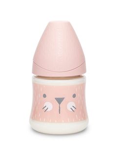 Suavinex Premium Hygge Láhev 0m+ 150 ml 1 ks vousky růžová