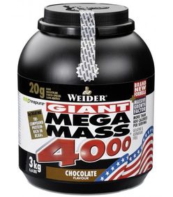 WEIDER Giant Mega Mass 4000 vanilla 3000 g