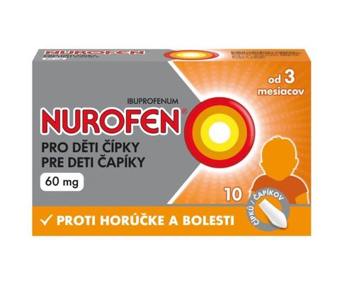 Nurofen pro děti 60 mg 10 čípků