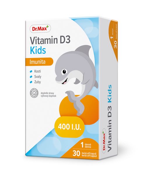 Dr.Max Vitamin D3 Kids 30 kapslí