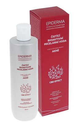 Epiderma Bioaktivní CBD micelární voda při akné 300 ml