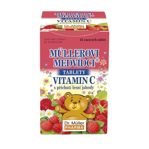 Dr. Müller Müllerovi medvídci s vitaminem C lesní jahoda 45 tablet