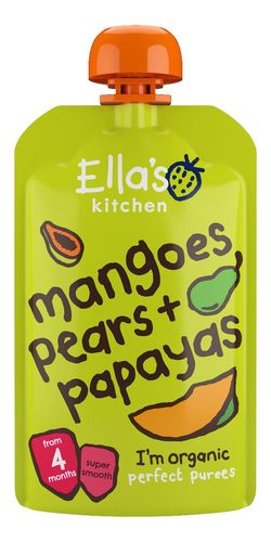 Ellas Kitchen BIO Mango, hruška a papája kapsička 120 g