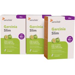 Garcinia Slim 1+2 ZDARMA: kapsle na hubnutí s garcinií kambodžskou, které omezují chutě k jídlu. Obsahuje 3x 60 kapslí na 3 měsíce.