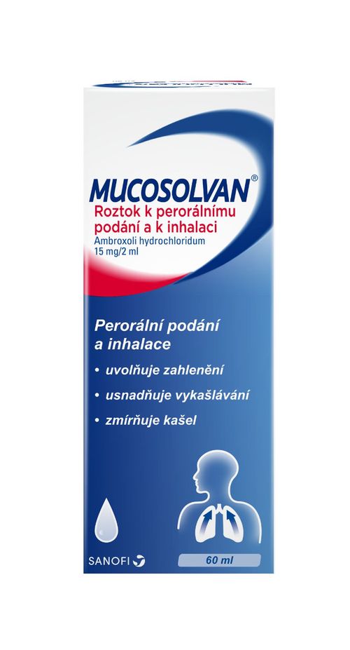 Mucosolvan 15 mg/2 ml roztok 60 ml