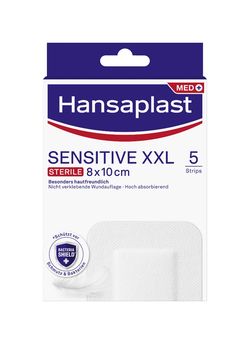 Hansaplast Med Sensitive XXL 8 x 10 cm elastická náplast 5 ks