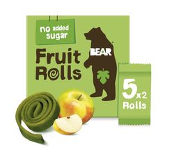 BEAR Fruit Rolls jablko ovocné rolované plátky 5x20 g