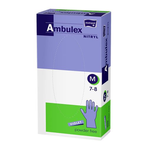 Ambulex Nitryl Rukavice nepudrované violet vel. M 100 ks