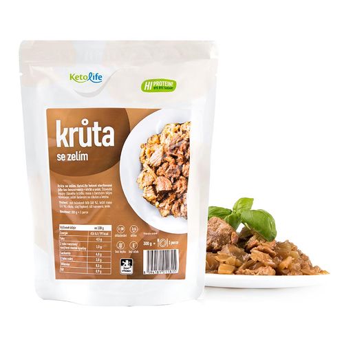 KetoLife Low carb hotové jídlo – Krůta se zelím (1 porce) - 100% česká keto dieta
