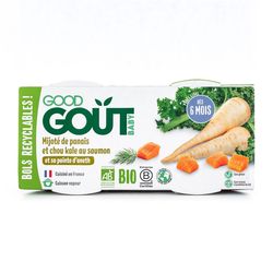 Good Gout BIO Losos s kapustou a pastinákem 6m+ 2x190 g