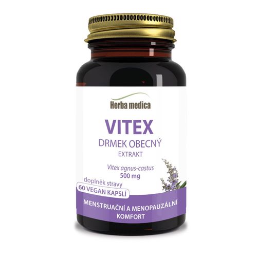 Herbamedica Vitex Drmek obecný extrakt 500 mg 60 kapslí