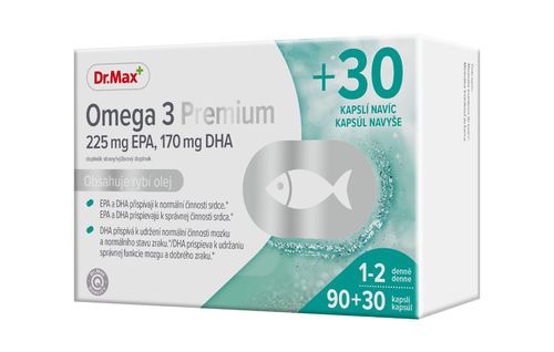 Dr.Max Omega 3 Premium 90+30 kapslí