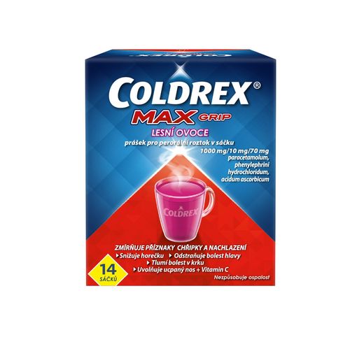 Coldrex MAXGrip Lesní ovoce 14 sáčků