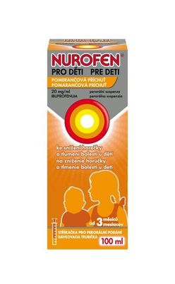 Nurofen pro děti 20 mg/ml pomeranč suspenze 100 ml