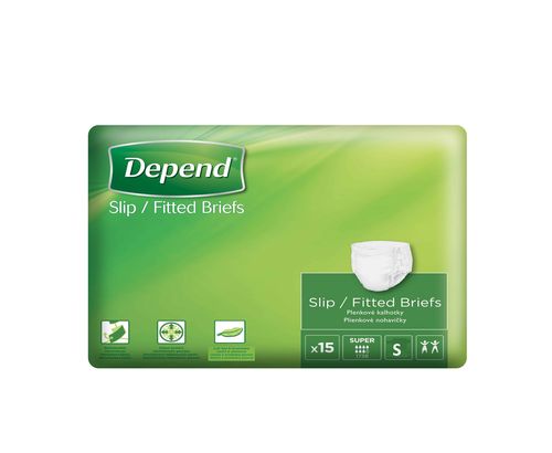 Depend Slip Super S inkontinenční kalhotky 15 ks