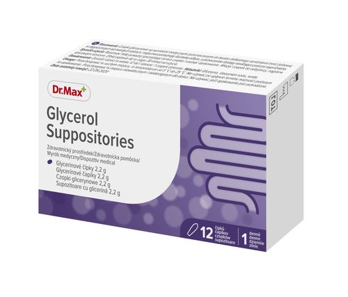 Dr.Max Glycerol Suppositories 12 čípků