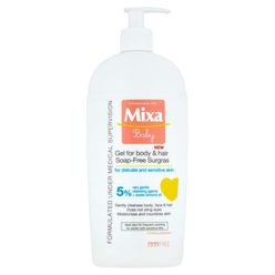 Mixa Baby Extra vyživující mycí gel na tělo a vlásky 400 ml