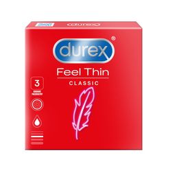 Durex Feel Thin Classic kondomy 3 ks