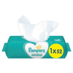 Pampers Sensitive vlhčené ubrousky 52 ks