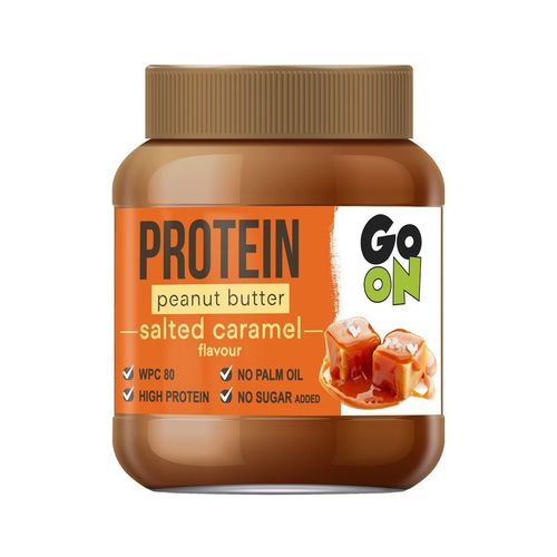 GO ON! Proteinové arašídové máslo slaný karamel 350 g