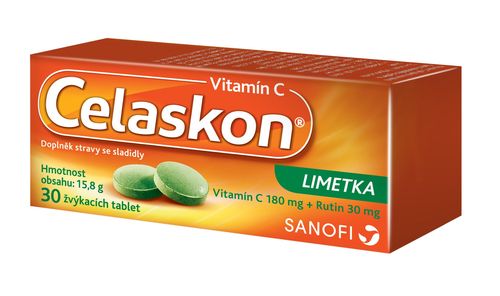 Celaskon limetka 30 žvýkacích tablet
