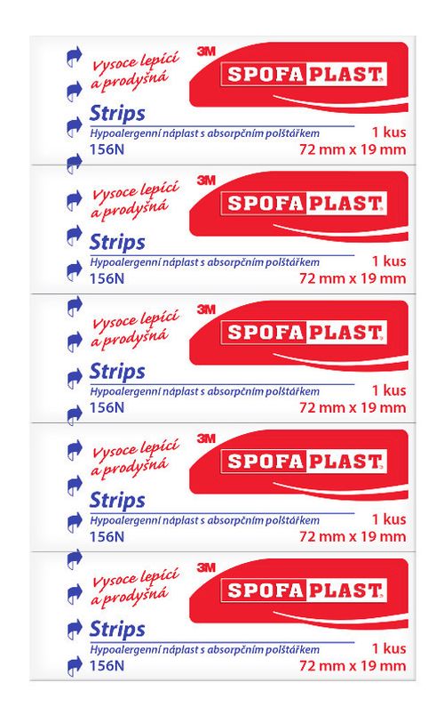 3M Spofaplast 156N Strips 72x19 mm 5 ks