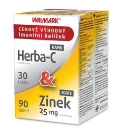 Walmark Herba-C 30 tablet + Zinek 25 mg 90 tablet