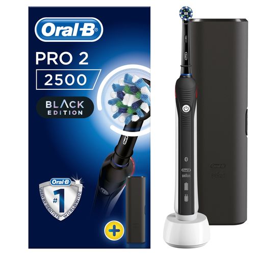 Oral-B PRO 2 2500 Black Edition CrossAction elektrický zubní kartáček