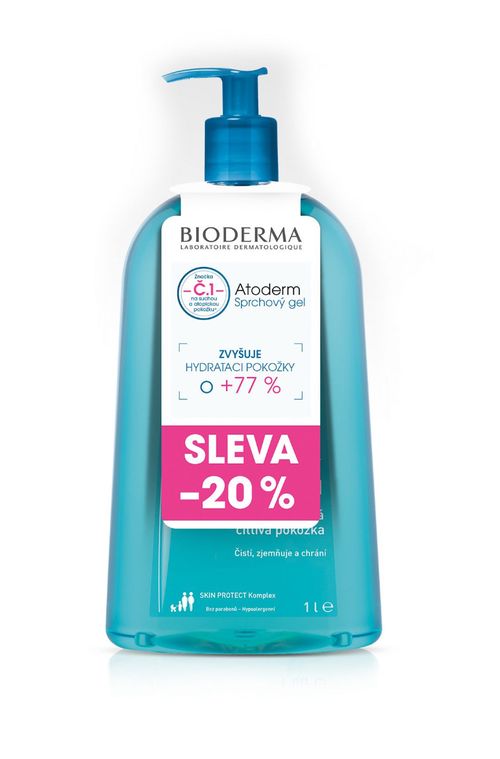 BIODERMA Atoderm Sprchový gel 1 l akce
