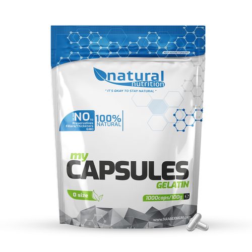 Želatinové Kapsle MyCapsules Gelatin 00