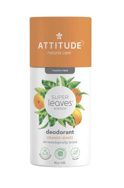 ATTITUDE Super leaves Přírodní tuhý deodorant pomerančové listy 85 g