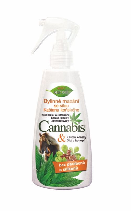 BIO BIONE Cannabis Bylinné mazání s kaštanem koňským 260 ml