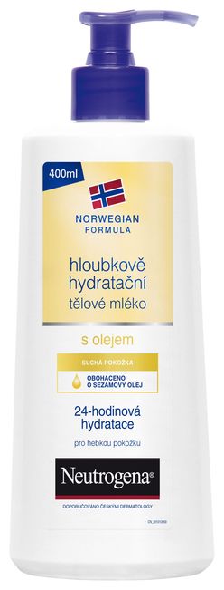 Neutrogena hloubkově hydratační tělové mléko s olejem 400 ml