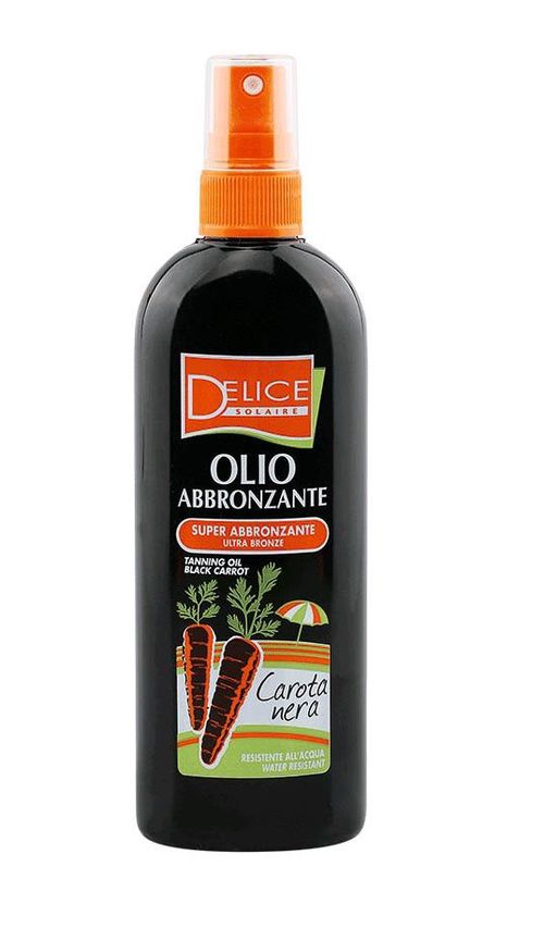 Delice Solaire Black Carrot Tanning Oil Ultra Bronze opalovací olej 150 ml