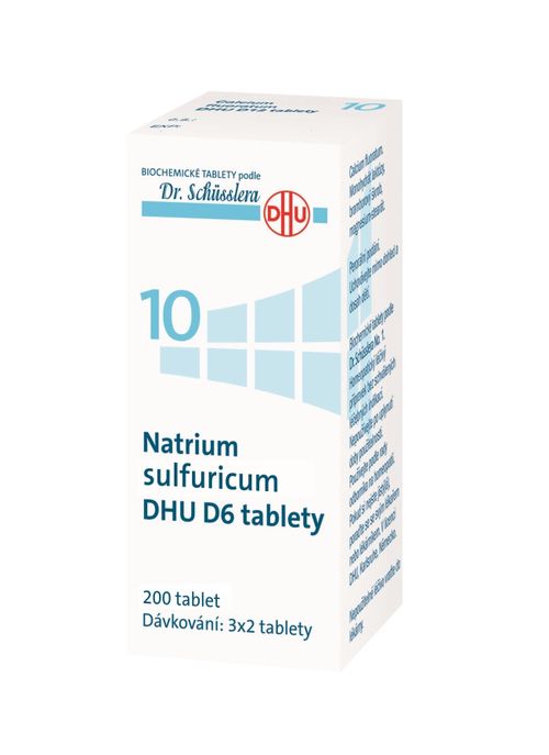 Schüsslerovy soli Natrium sulfuricum DHU D6 200 tablet