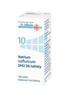 Schüsslerovy soli Natrium sulfuricum DHU D6 200 tablet