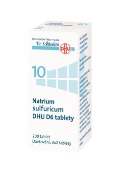 Schüsslerovy soli Natrium sulfuricum DHU D6 200 tablet