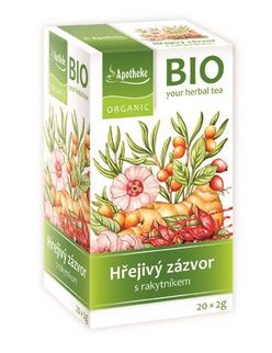 Apotheke BIO Hřejivý zázvor s rakytníkem nálevové sáčky 20x2 g