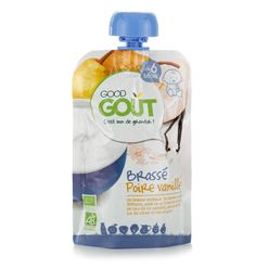 Good Gout BIO Vanilkový jogurt s hruškou 6m+ kapsička 90 g