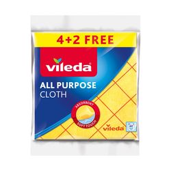 Vileda All Purpose Cloth univerzální hadřík 4+2 ks