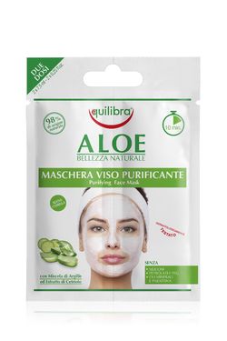 Equilibra Aloe Purifying Face Mask čisticí pleťová maska 2x7,5 ml