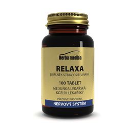 Herbamedica Relaxa meduňka + kozlík lékařský 100 tablet