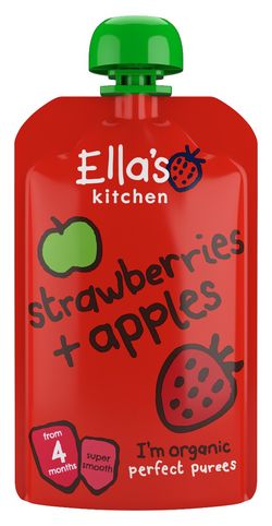 Ellas Kitchen BIO Jahoda a jablko kapsička 120 g