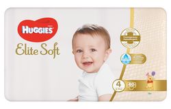 Huggies Elite Soft 4 8–14 kg dětské pleny 60 ks
