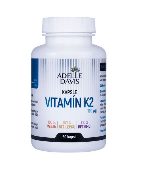 Adelle Davis Vitamín K2 100 mcg 60 kapslí