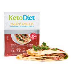KetoDiet Proteinová omeleta se slaninovou příchutí (7 porcí) - 100% česká keto dieta