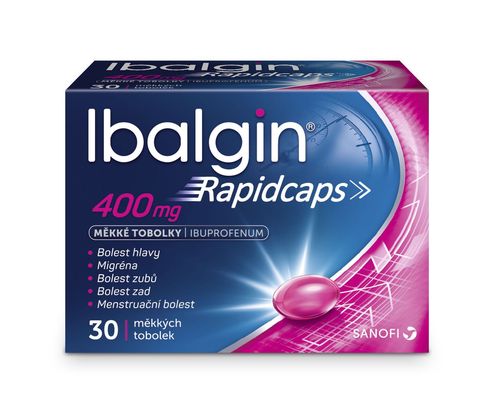 Ibalgin Rapidcaps 400 mg 30 měkkých tobolek