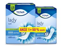 Tena Lady Slim Extra inkontinenční vložky 20 ks + 50 % navíc