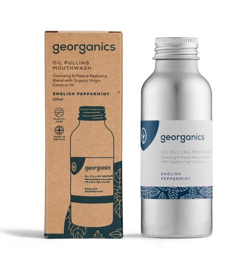 Georganics Anglická máta ústní voda na olejové bázi 100 ml